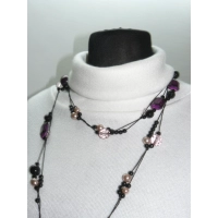 Delikatny kobiecy sweter OVERSIZE z golfem i gipiurą - kolor ecru